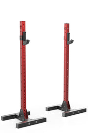 72 inches red compact squat stand from iron bull strength