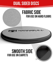 black-gray advanced gliding discs features