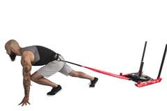 advanced crossfit sled exercise with weight belt