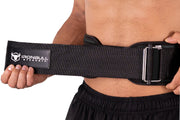 black how to wear weight lifting belt