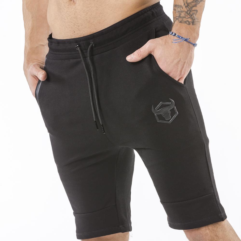 black nice looking shorts for bodybuilder and strongman