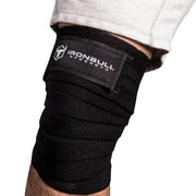 black iron bull strength knee support wraps