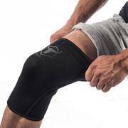 black knee support sleeves how to put on
