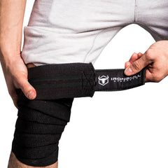 black knee wraps compression secures articulation