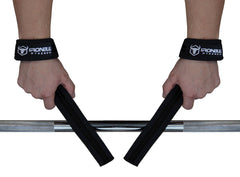 black lifting straps improves your grip on barbell