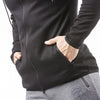 black best gym zip hoodie from iron bull strength
