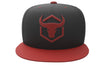 black-red cap with fitness logo
