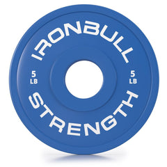 5-lbs blue fractional bumper plate front view