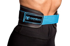 black-sky-blue belt back protection for powerlifting fitness crossfit or gym
