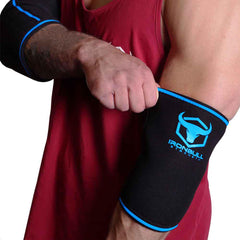 black-blue elbow protection sleeves for fitness