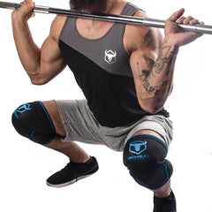 black-blue knee sleeves for squats