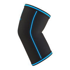 black-blue 5mm elbow sleeves front and back view