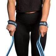 black-sky-blue weight lifting straps for better grip