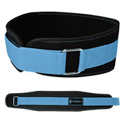 black-sky-blue women weight lifting belt back support for squat and deadlift