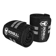 black-gray wrist wraps for weight lifting