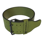 army-green 10mm suede powerlifting belt