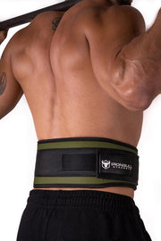 army-green back support 5 inches weight lifting nylon belt