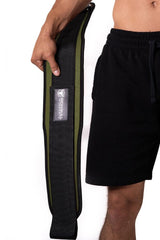 army-green weight lifting belt squat assist