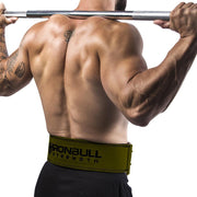army-green squat and deadlift belt iron bull strength