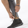 gray iron bull strength zip pockets joggers ankle zip feature