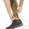 khaki iron bull strength zip pockets joggers ankle zip feature