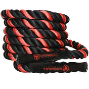 all iron bull strength red and black battle rope