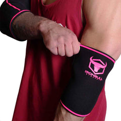 black-pink elbow protection sleeves for fitness