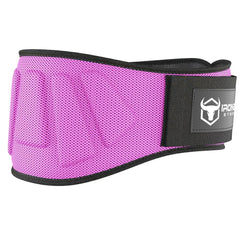 pink iron bull strength 6 inches nylon weightlifting belt