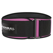 pink iron bull strength 6 inches weightlifting belt