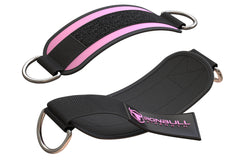 light-pink iron bull strength nylon ankle straps