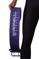 purple lifting back support suede leather belt