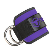 purple iron bull strength nylon ankle straps