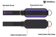 purple iron bull strength nylon ankle straps