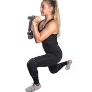 black-purple knee protector sleeves for lunges