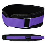 black-purple women weight lifting belt back support for squat and deadlift