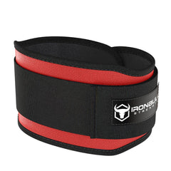 red 5 inches weight lifting belt for powerlifting
