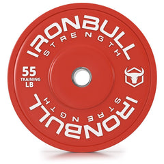 55-lb red bumper plate front view