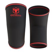 black-red 5mm elbow sleeves front and back view