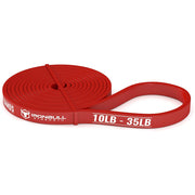 red iron bull strength red 10 to 35 lb exercise band