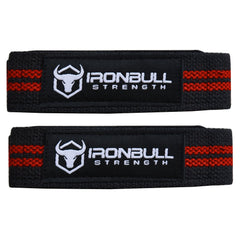 black-red weight lifting straps to lift heavier