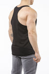 black gym stringer sportswear Y back side