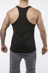 black gym tank top classic dry-fit back
