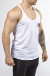 white workout stringer classic series front side