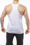 white gym tank top classic dry-fit back