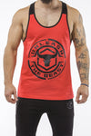 red-black workout muscle stringer iron bull strength front