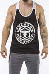 black-white workout muscle stringer iron bull strength front