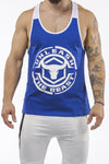 blue-white workout muscle stringer iron bull strength front