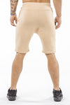 tan comfortable soft workout shorts