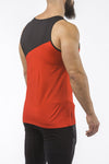 red-black gym best breathable tank top dry-fit
