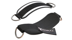 white iron bull strength nylon ankle straps